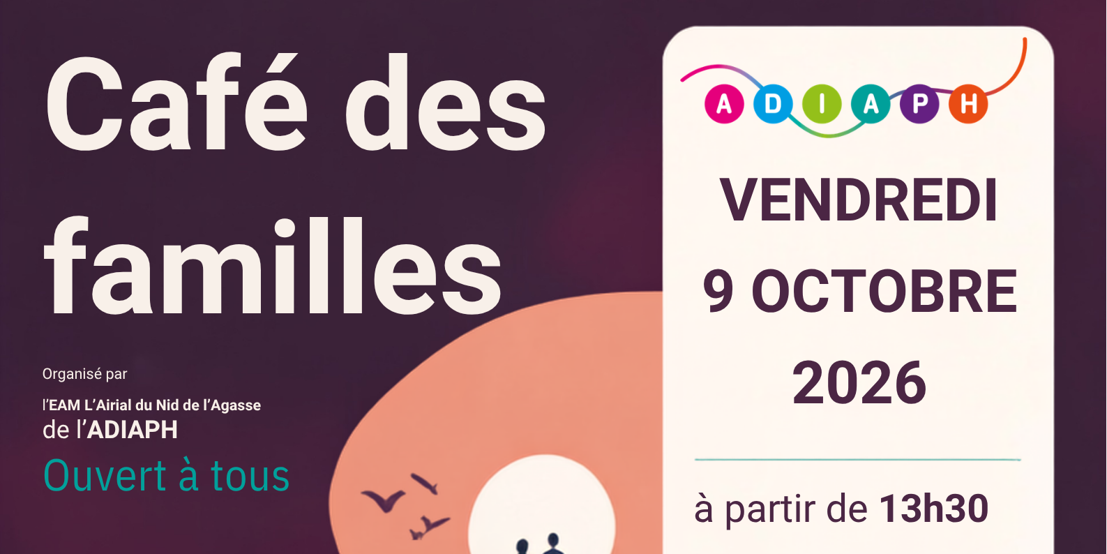 café des familles vendredi 9 octobre 2026 à partir de 13h30