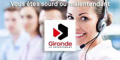 Vous êtes sourd ou malentendant ? Communiquez avec le Département de la Gironde.